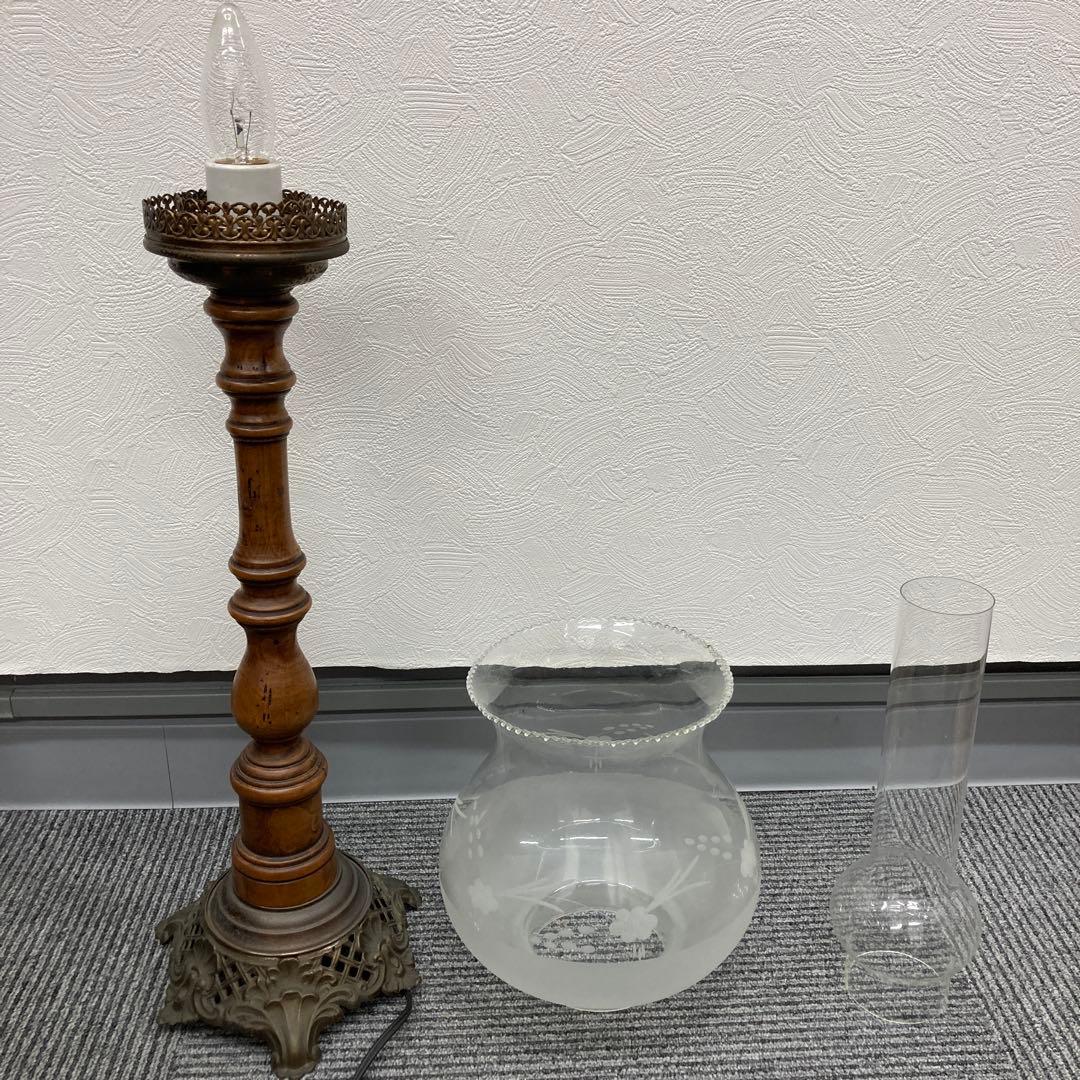 イタリア PVS Firenze フロアランプ ガラスシェード アンティーク調