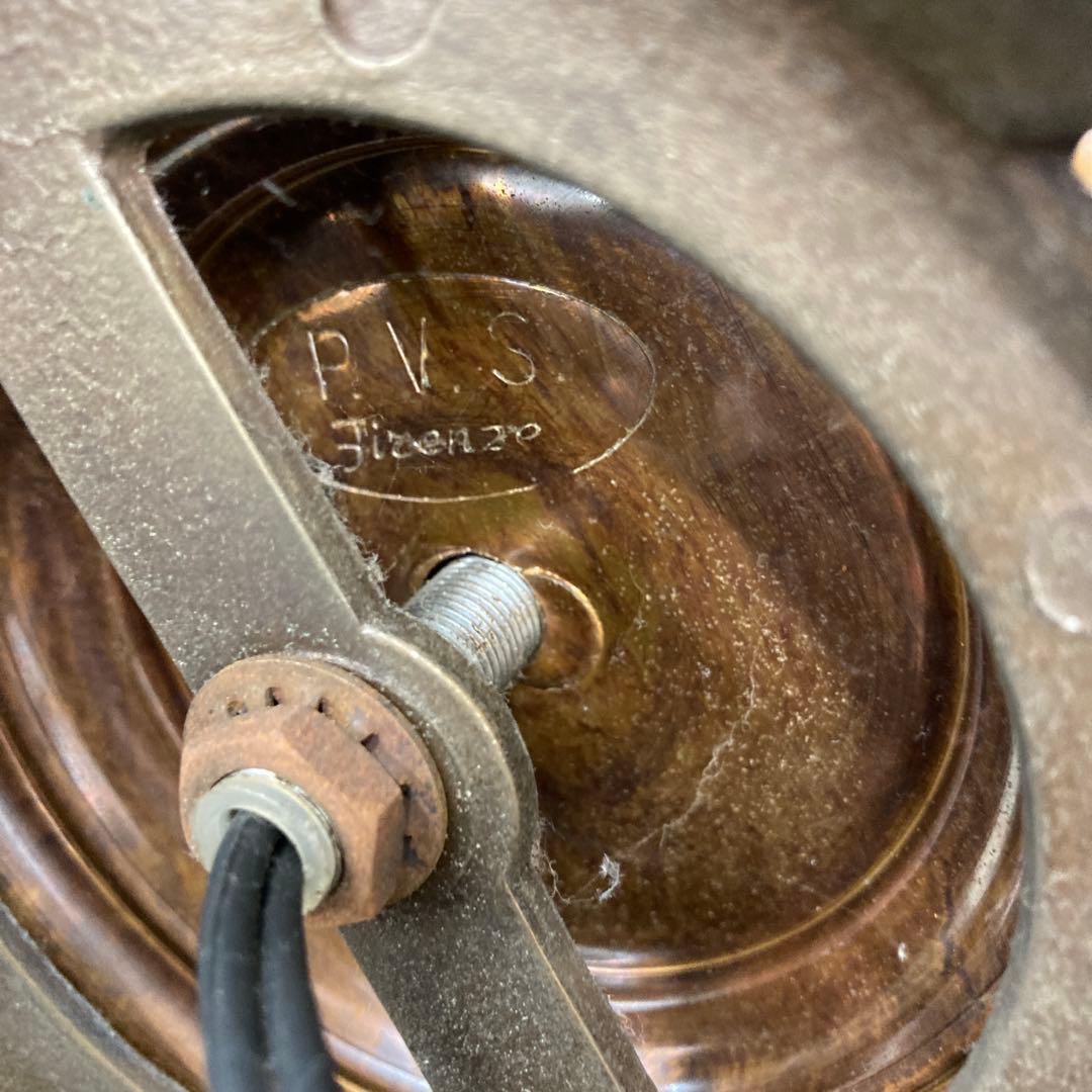 イタリア PVS Firenze フロアランプ ガラスシェード アンティーク調