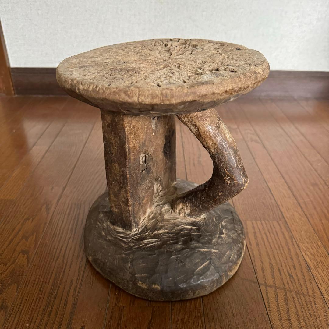 ジンバブエ トンガ族 スツール a アフリカ 民藝 民芸 古道具 ビンテージ