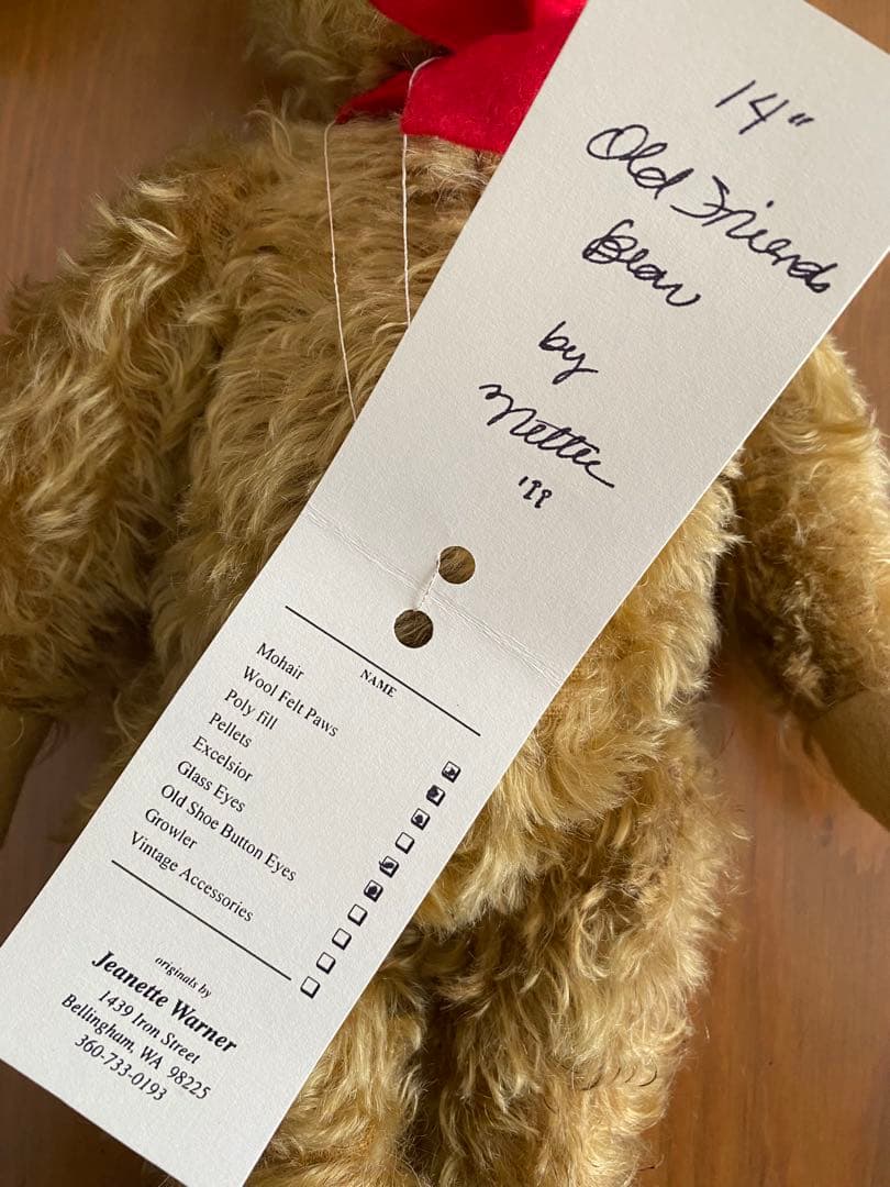 Nettee Bears ジャネットワーナー アーティストベア テディベア