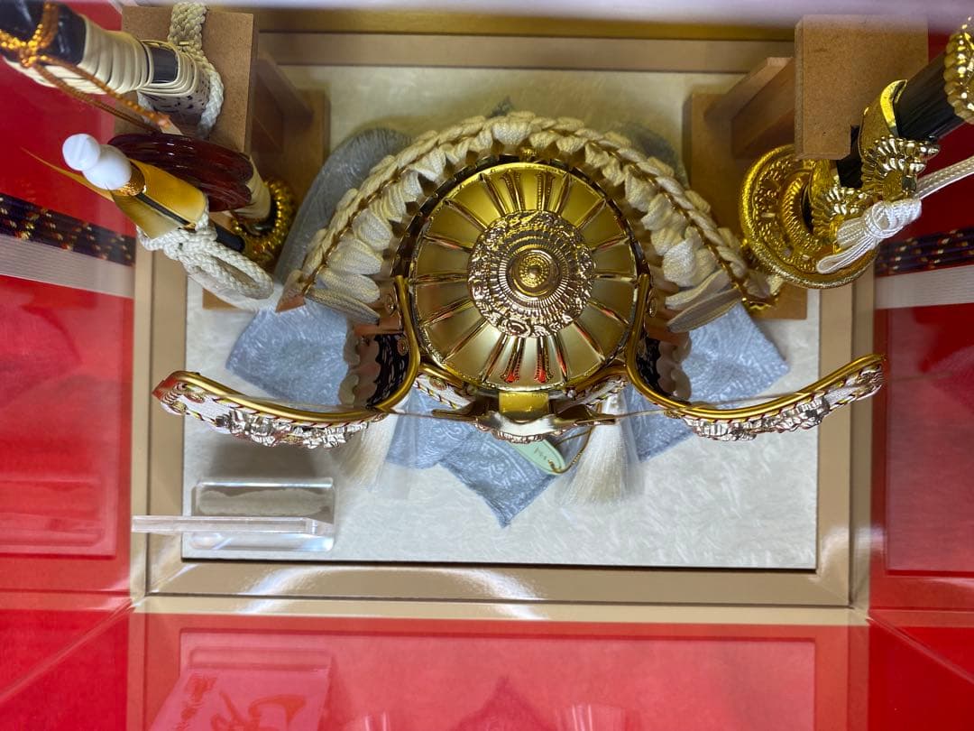 東京久月　五月人形　兜飾り　アクリルケース入り　コンパクトサイズ