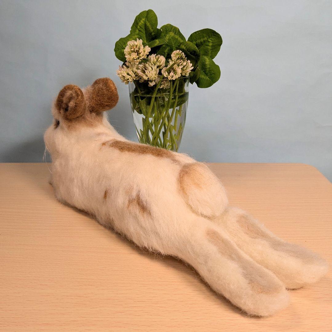 Masa様オーダー　羊毛フェルト　うさぎ　のびーーーるライオンラビット確認用