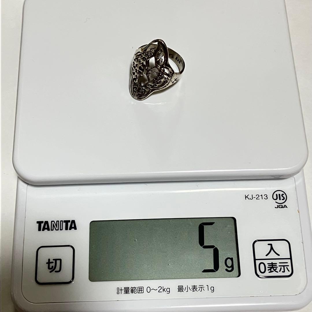 Mexico silver 925 透かし　リング　vintage