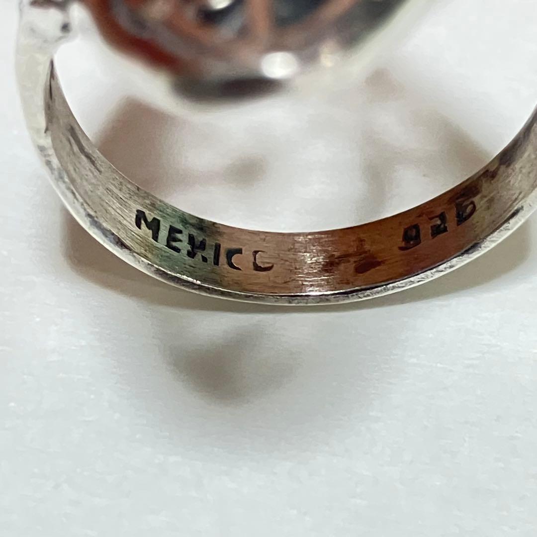 Mexico silver 925 透かし　リング　vintage