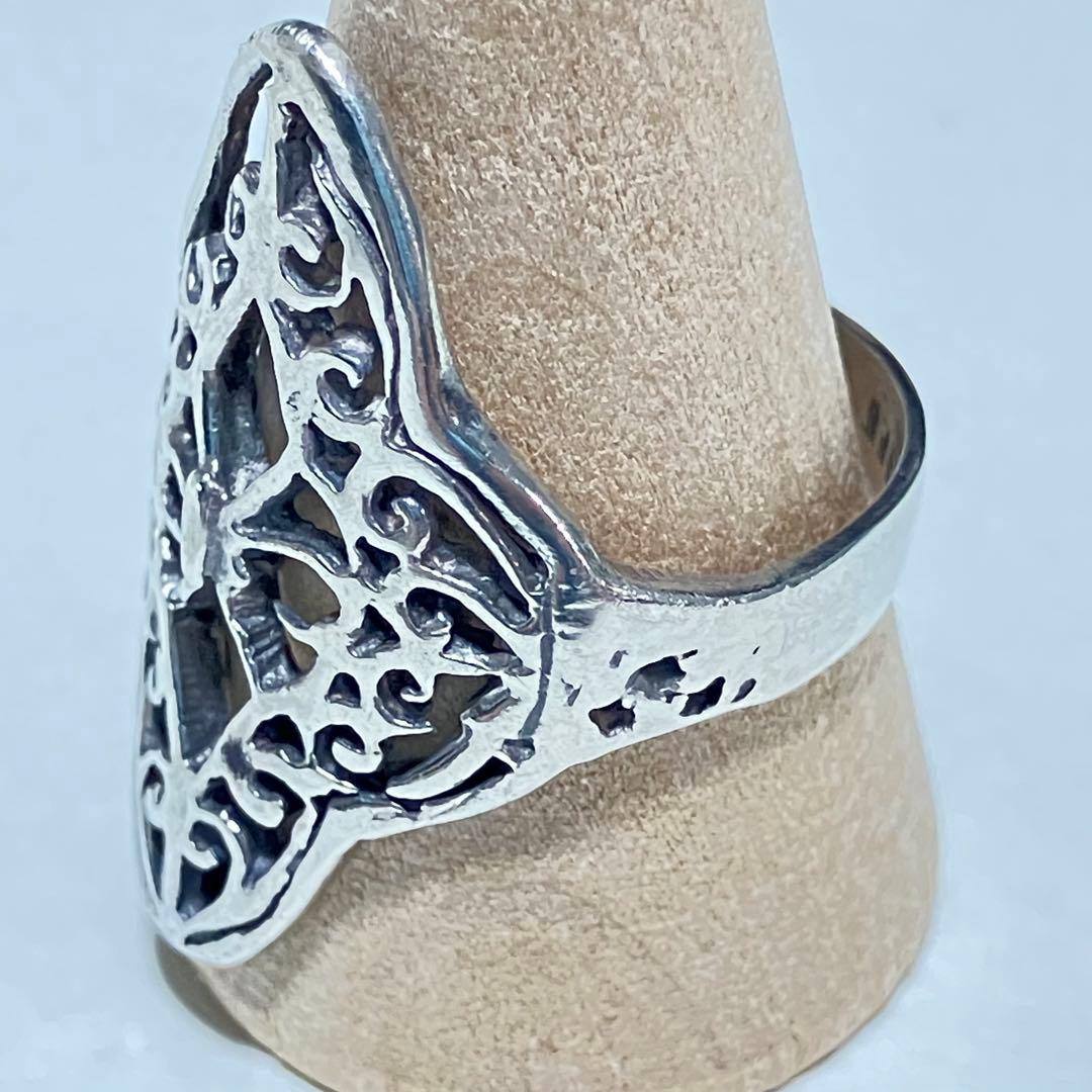 Mexico silver 925 透かし　リング　vintage