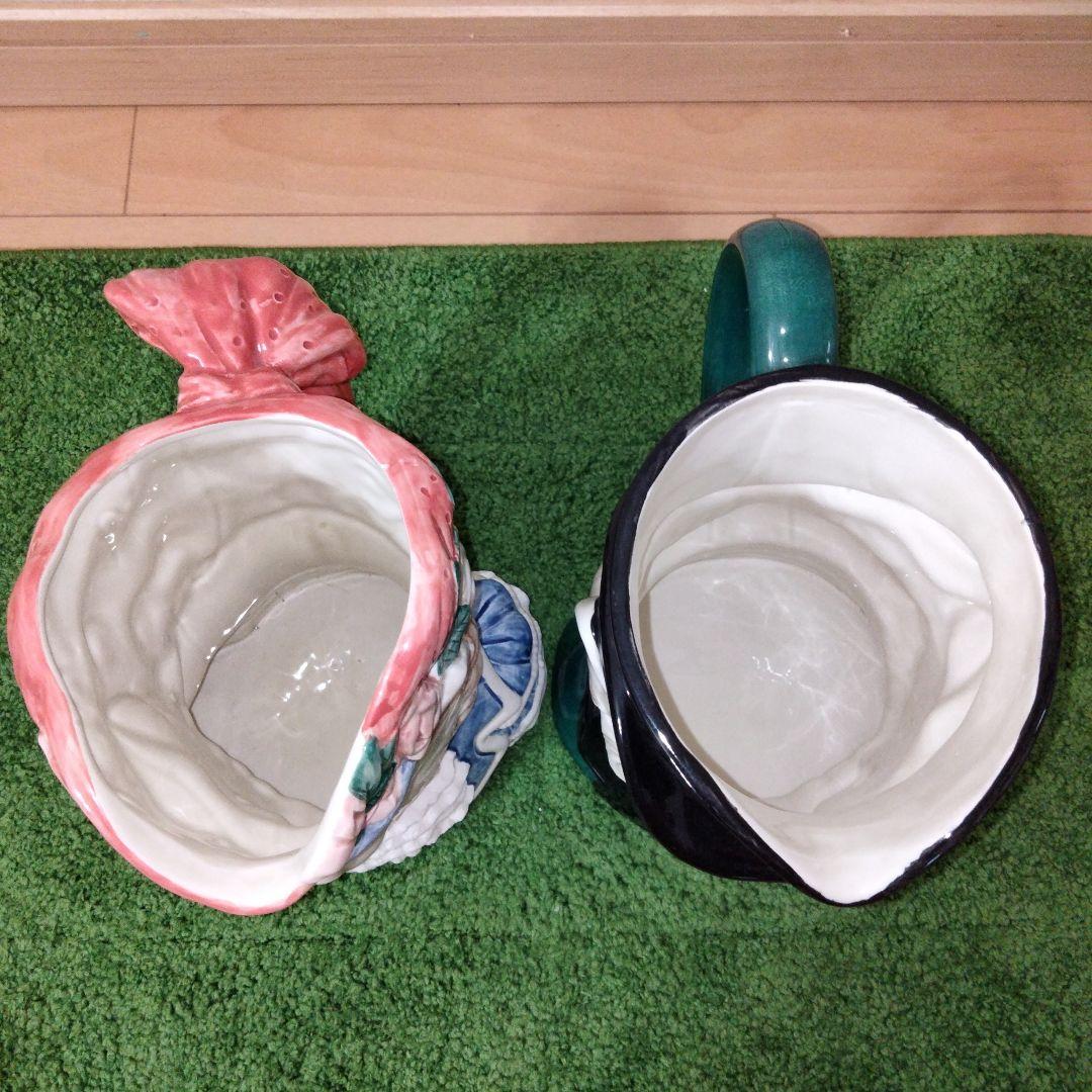 FITZ & FLOYD　ビンテージ　猫　水差し　陶器　２個セット