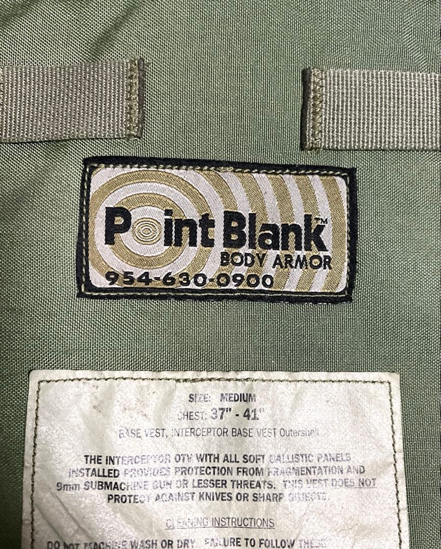 米軍実物Point Blank社製 美品ウッドランド ボディーアーマー　Mサイズ