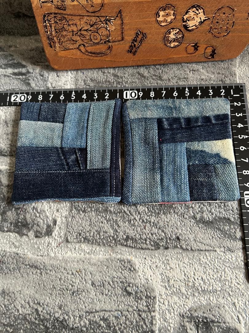 リメイクデニム鍋敷？コースターセット試作品‼︎
