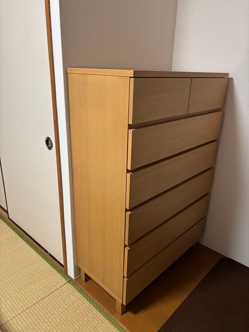 オークチェスト 6段 幅800mm