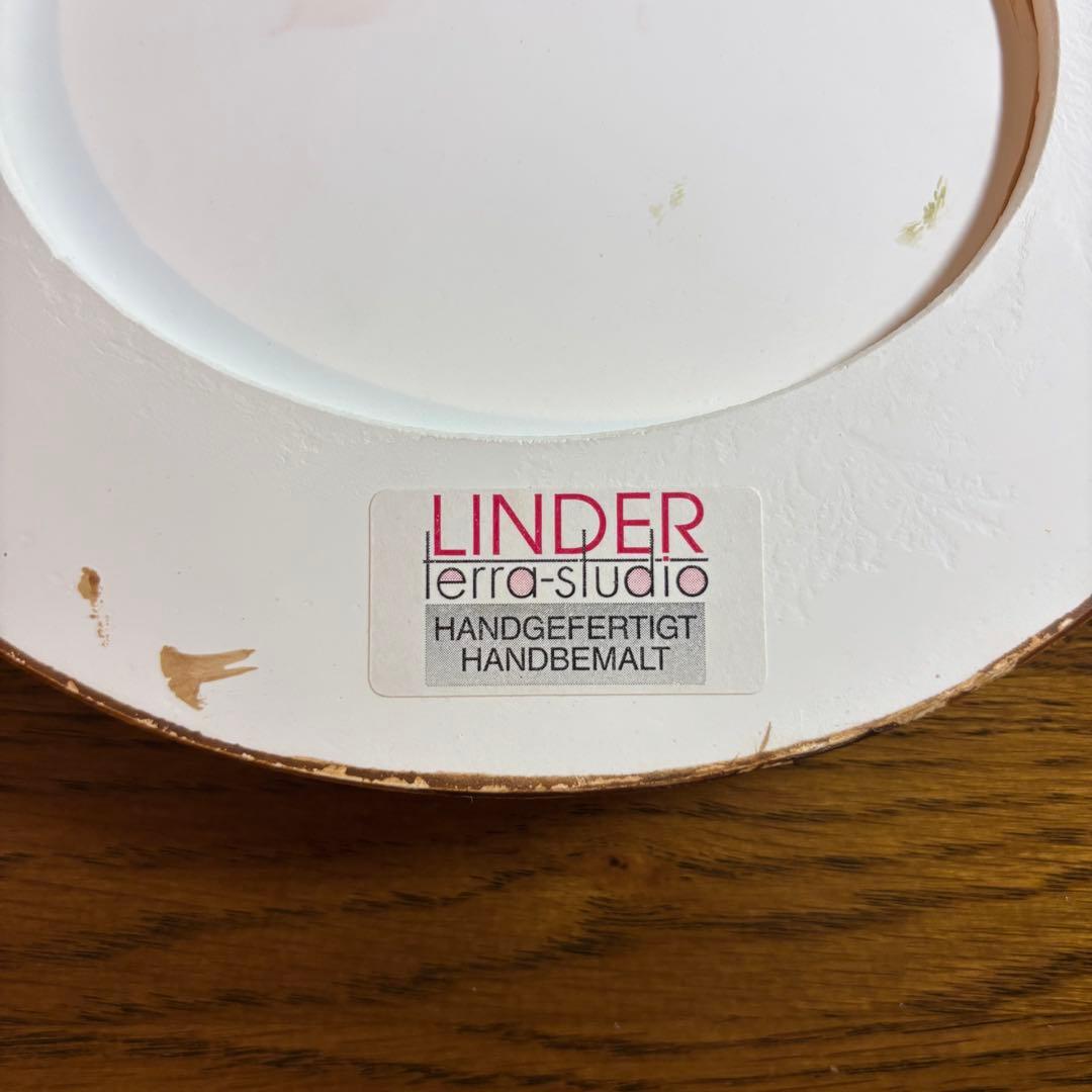 Linder terrastudio アンティーク　ハンドメイド　壁掛け陶板