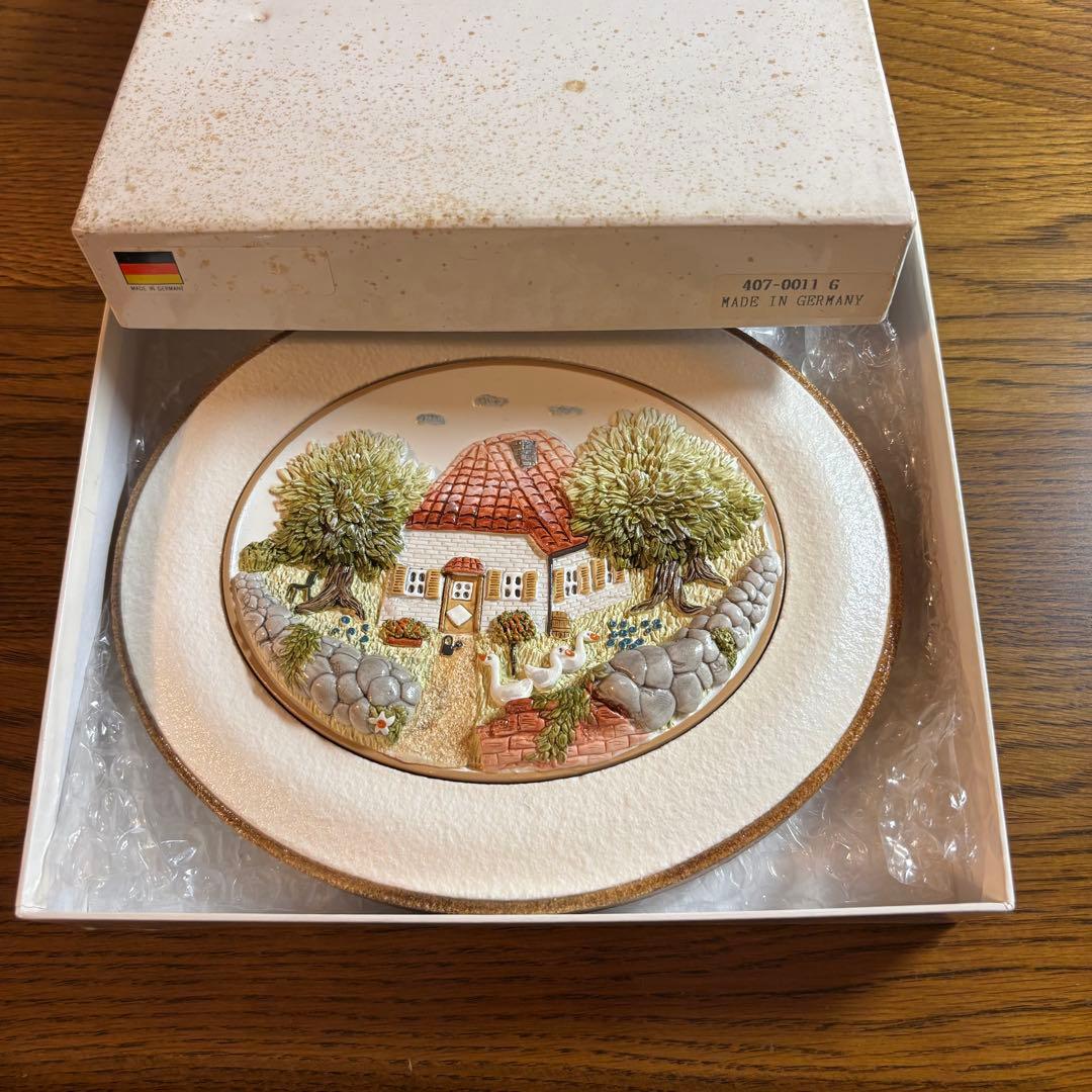 Linder terrastudio アンティーク　ハンドメイド　壁掛け陶板