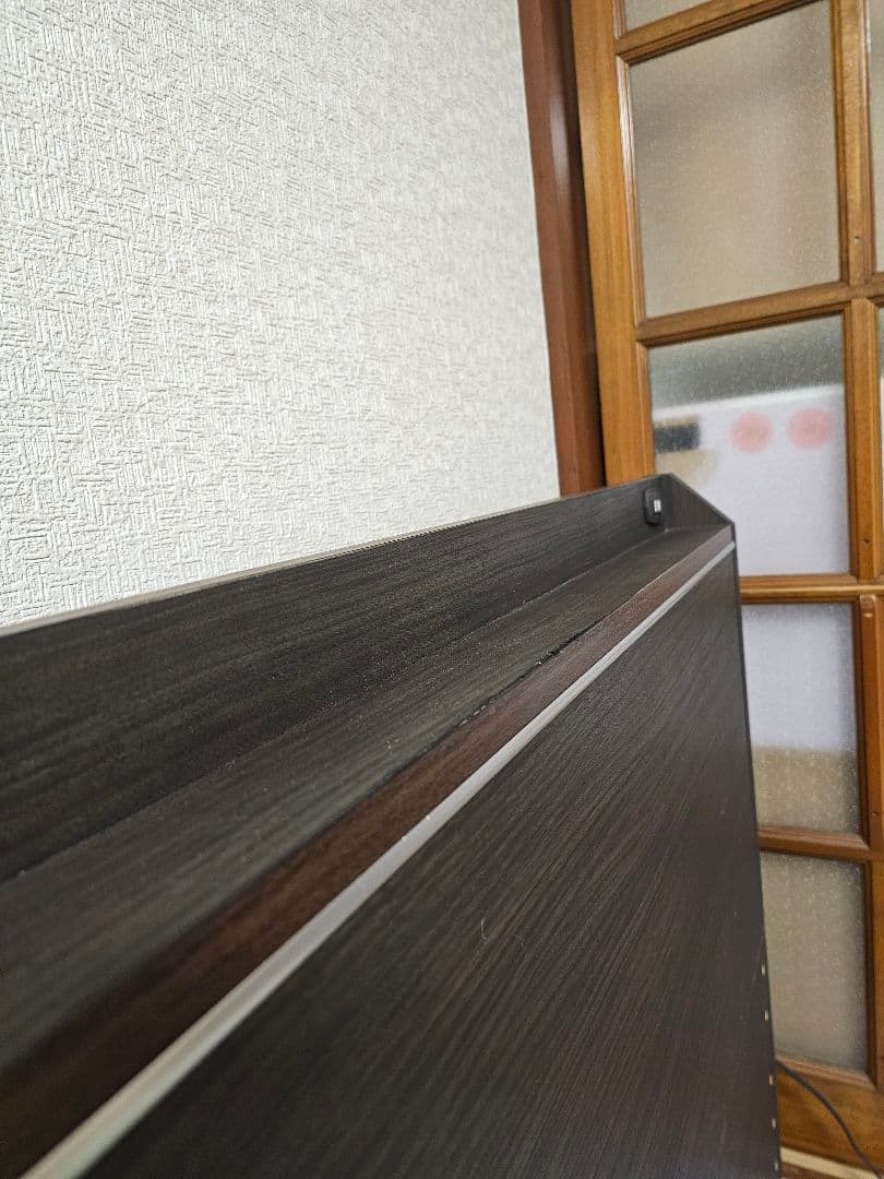 「関東エリアの方に向け」シングルベッドフレーム ダークブラウン 引き出し付き