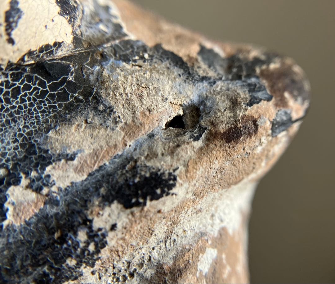 【ニヤリ、、古い福助 土人形 約11㎝ 江戸後期〜明治頃】民間信仰郷土玩具古道具