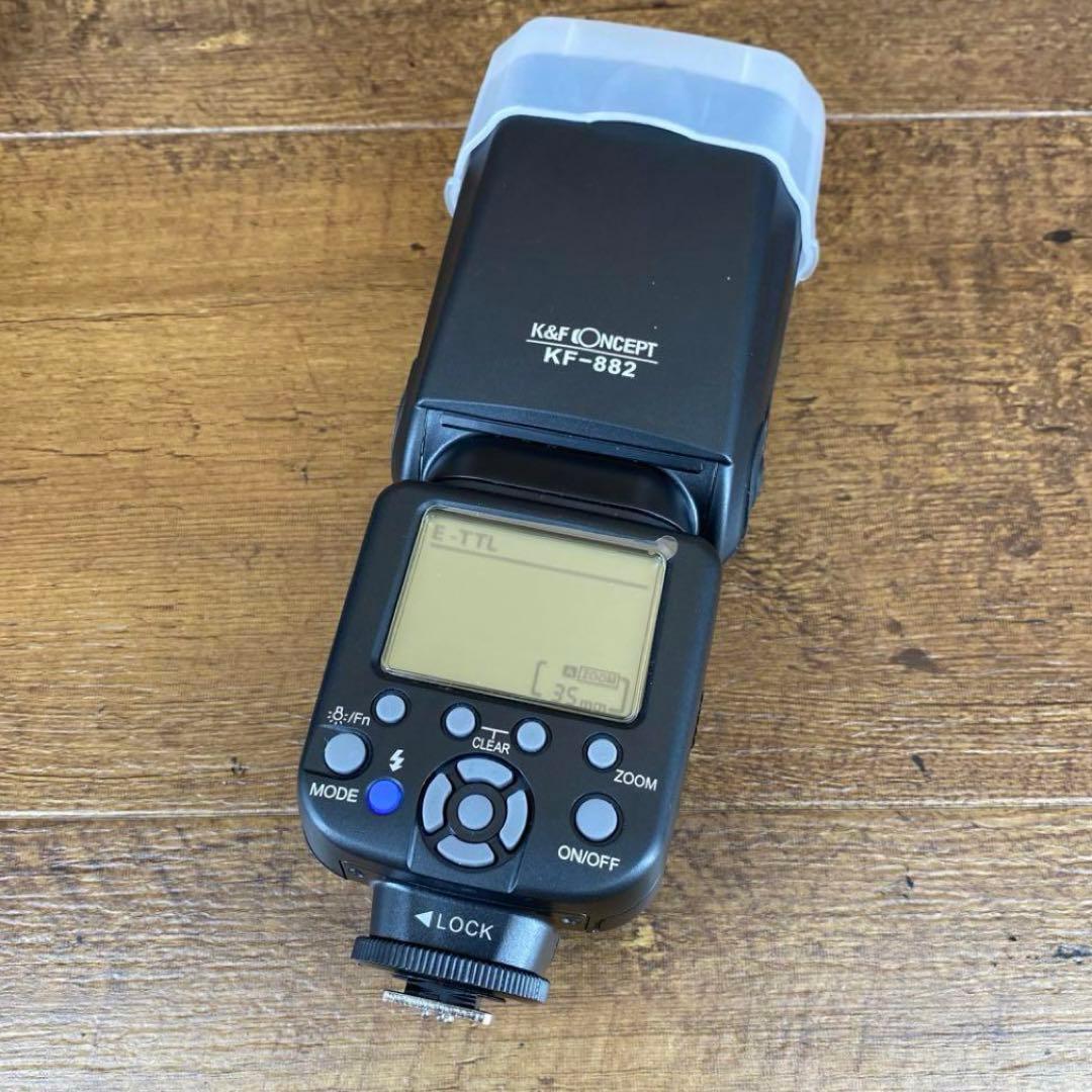 K&F CONCEPT KF-882 スピードライト フラッシュ ストロボ