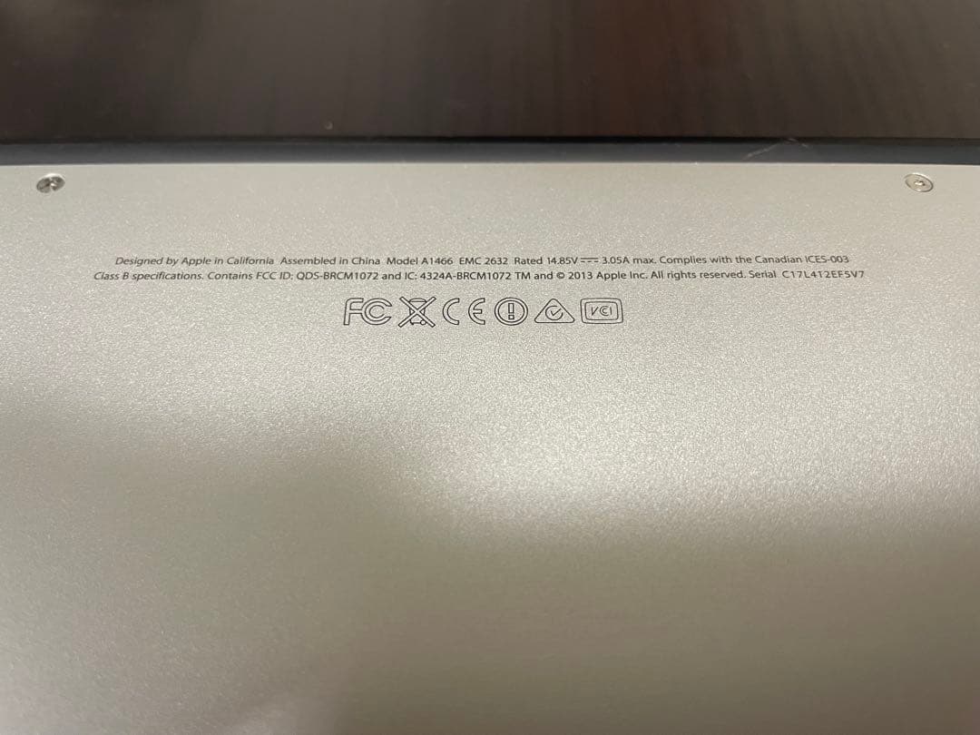 動作品 MacBookAir Mid SSD128GB A1466 アップル