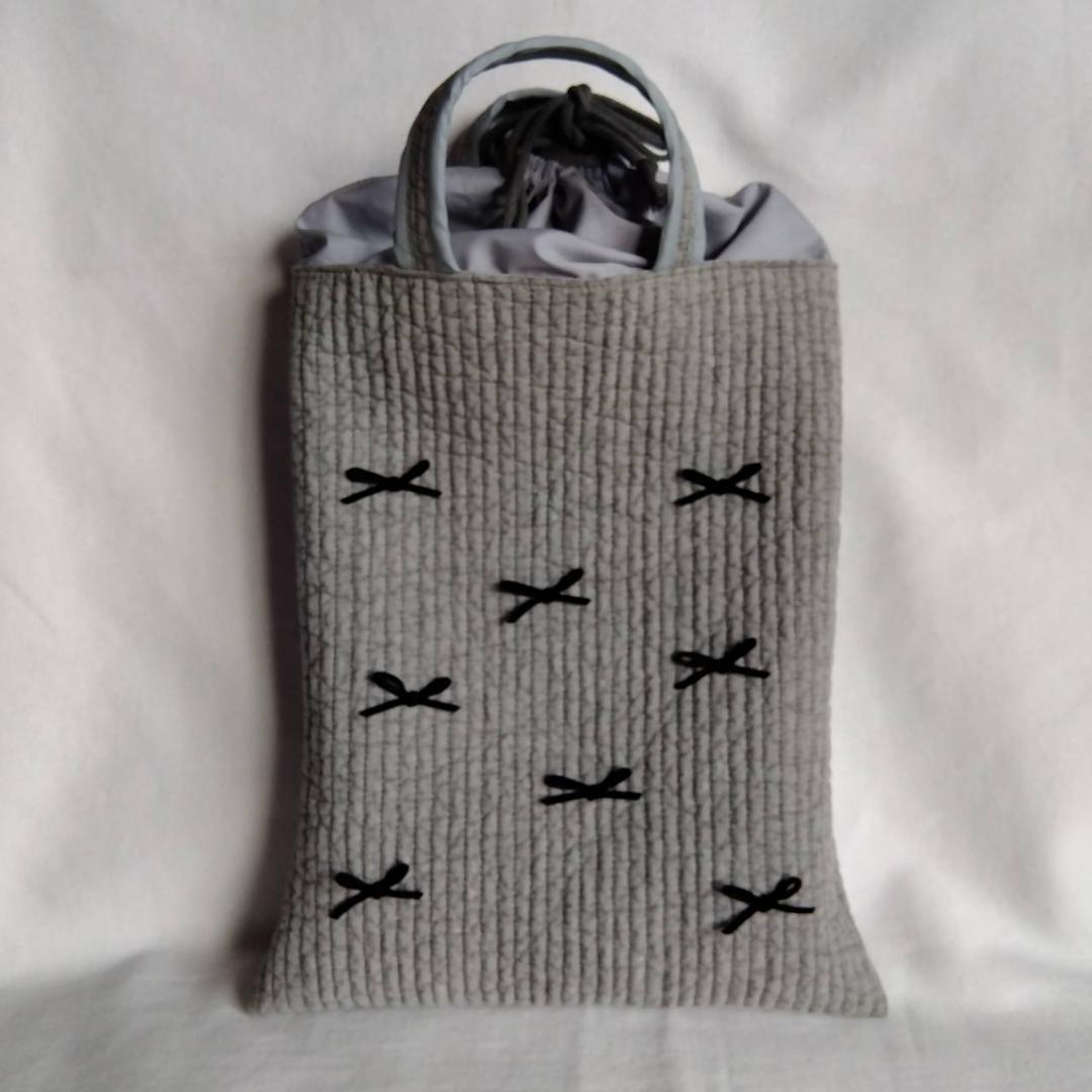 レッスンバッグ 上履き入れ 2点セット ネイビー ヌビバッグ 入学