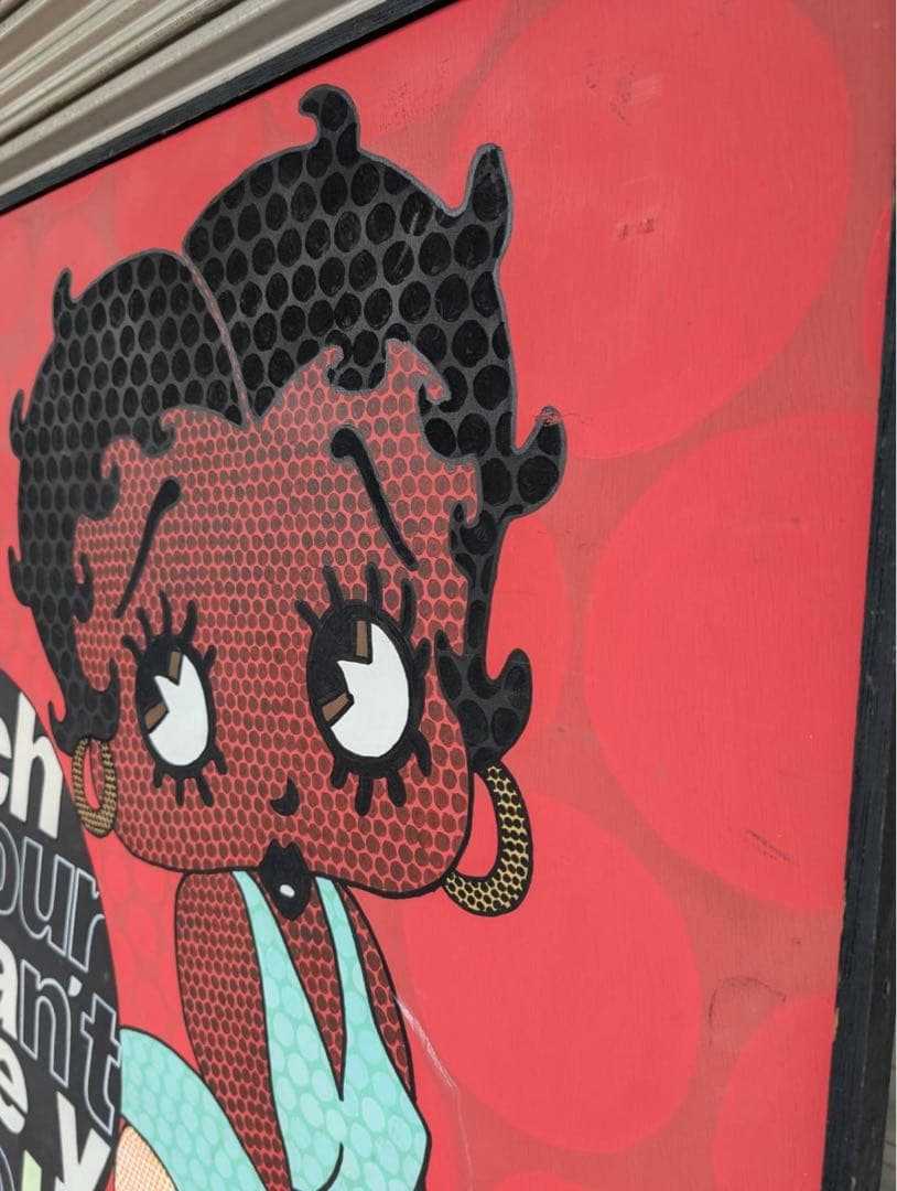 【巨大アート】超レア品　ベティーちゃん看板　アンティーク　絵画　引取り限定