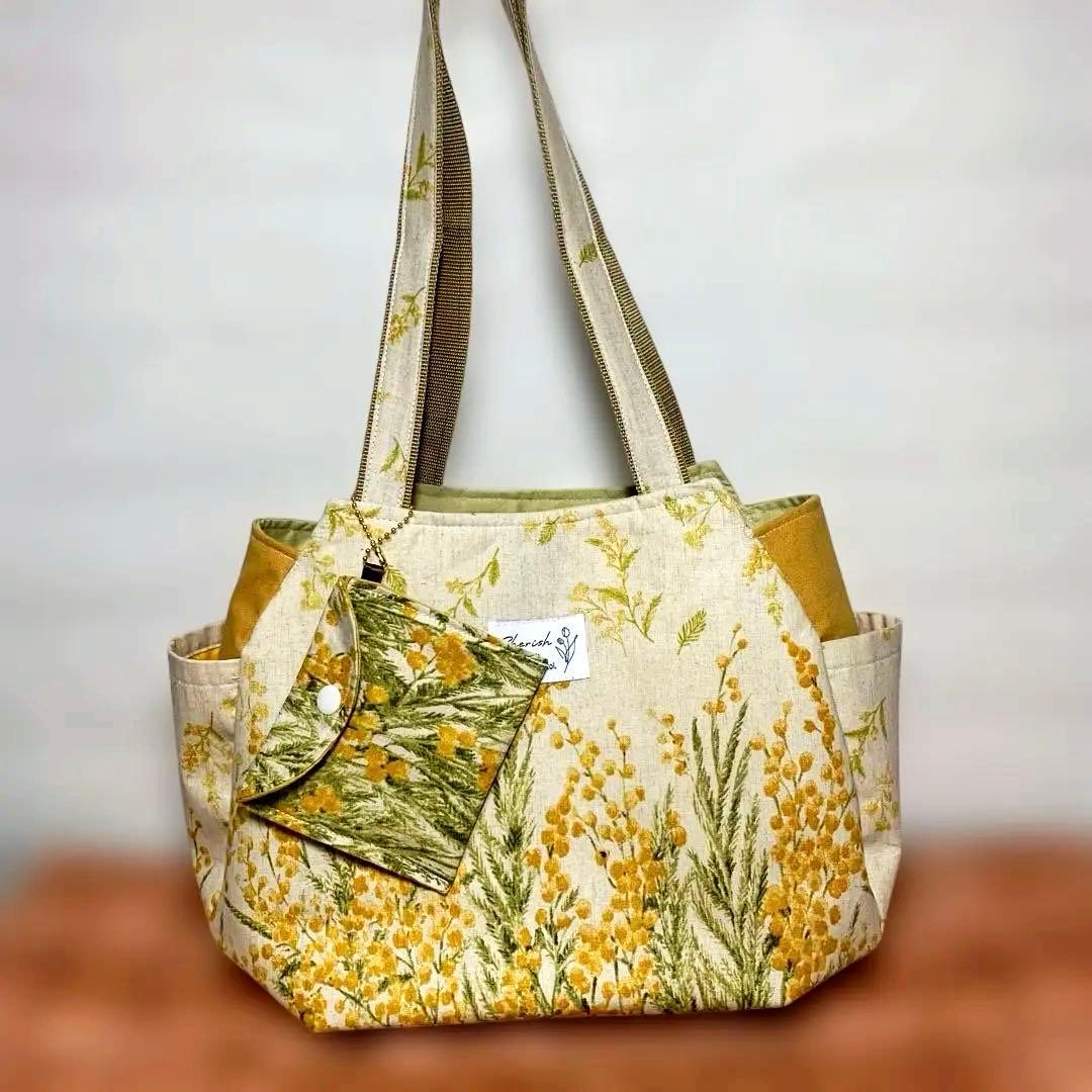 チューリップバッグ　ミモザ　Moment ハンドメイド