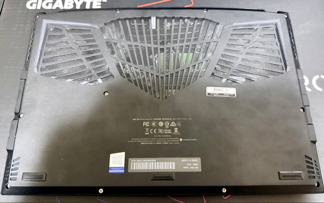 GIGABYTE AERO 15 YD 4K有機EL i7 RTX3080