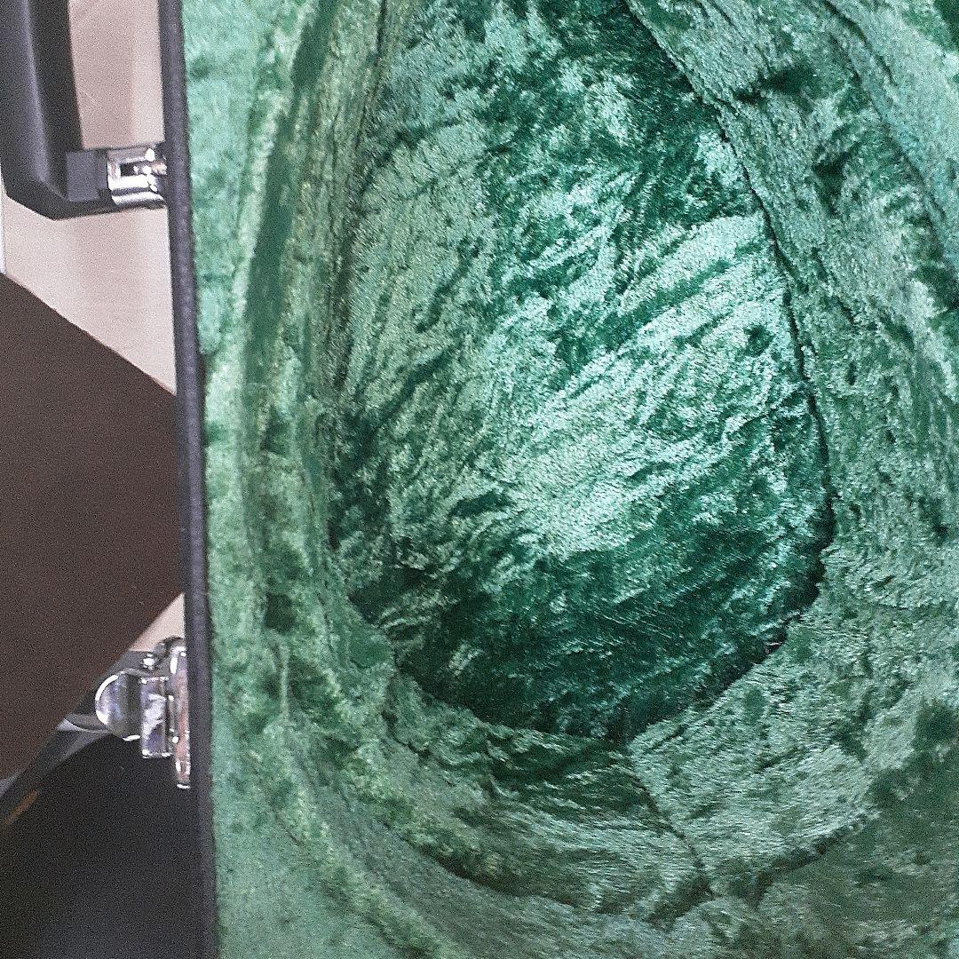 手工芸｝石山捷二郎作　木製マンドリン 8弦 ブラウン・オレンジピックコード　皮