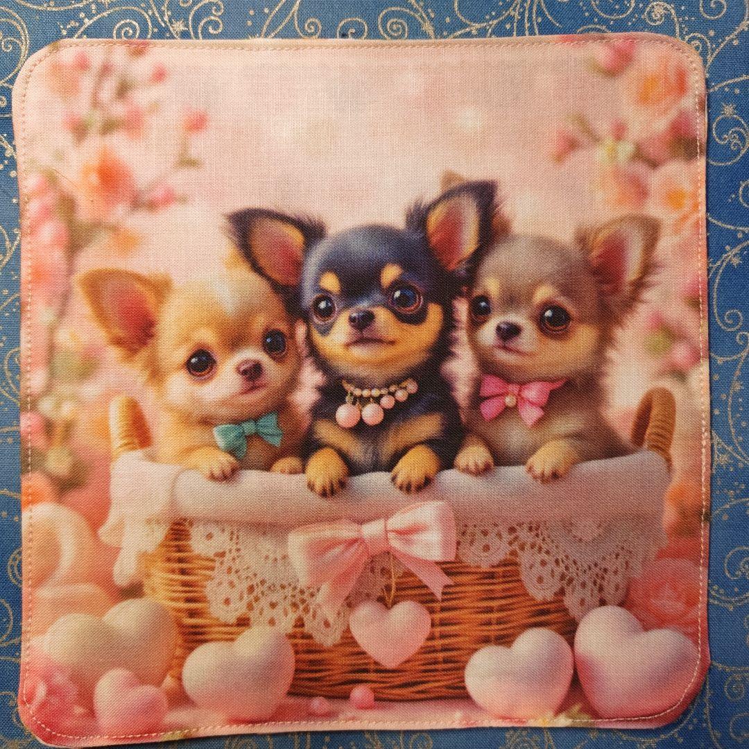 ななちゃん　ハンカチ　わんこさん柄　18枚