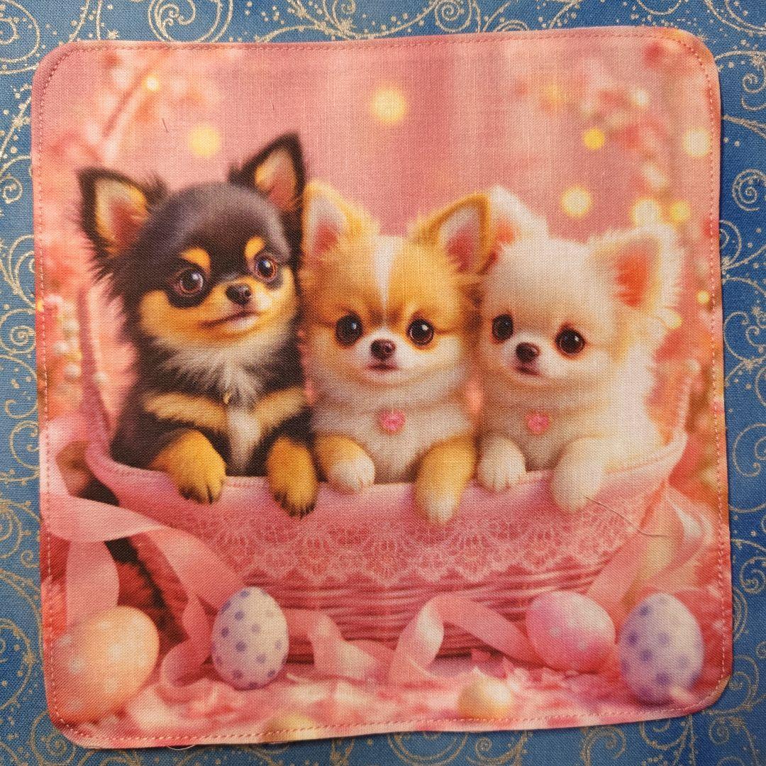 ななちゃん　ハンカチ　わんこさん柄　18枚