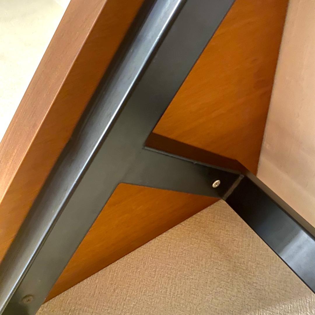 コーナーテーブル　マホガニー　一枚板　サイドテーブル