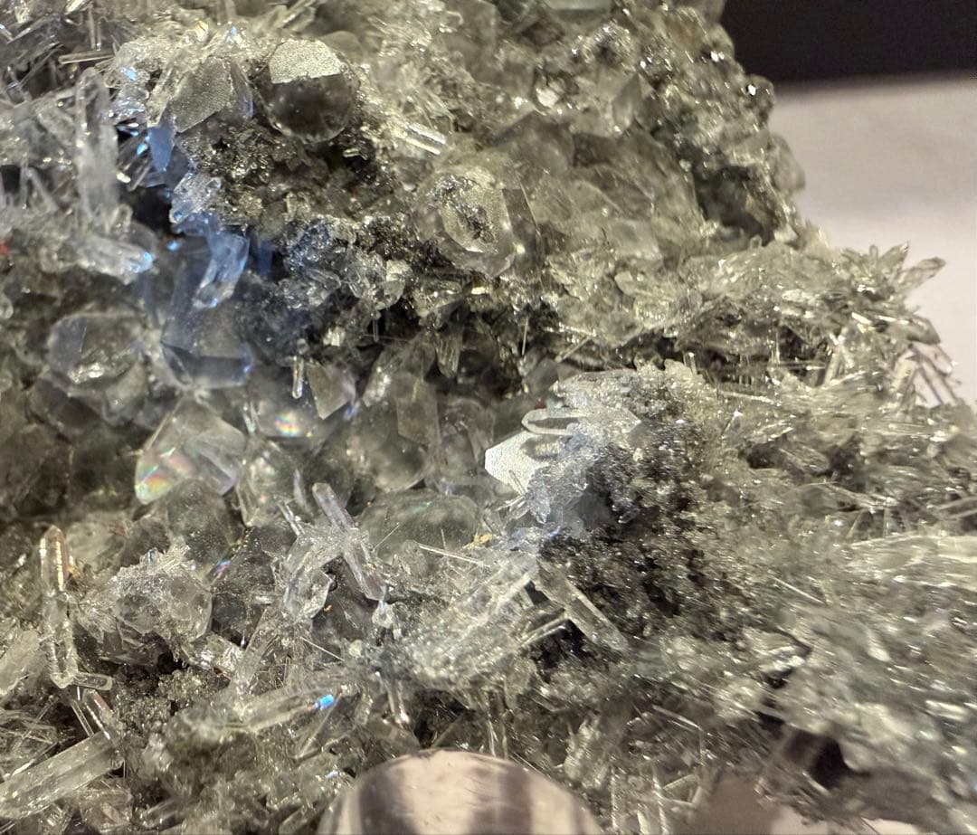 水晶 フローライト スファレライト 共生 クラスター 原石 天然石