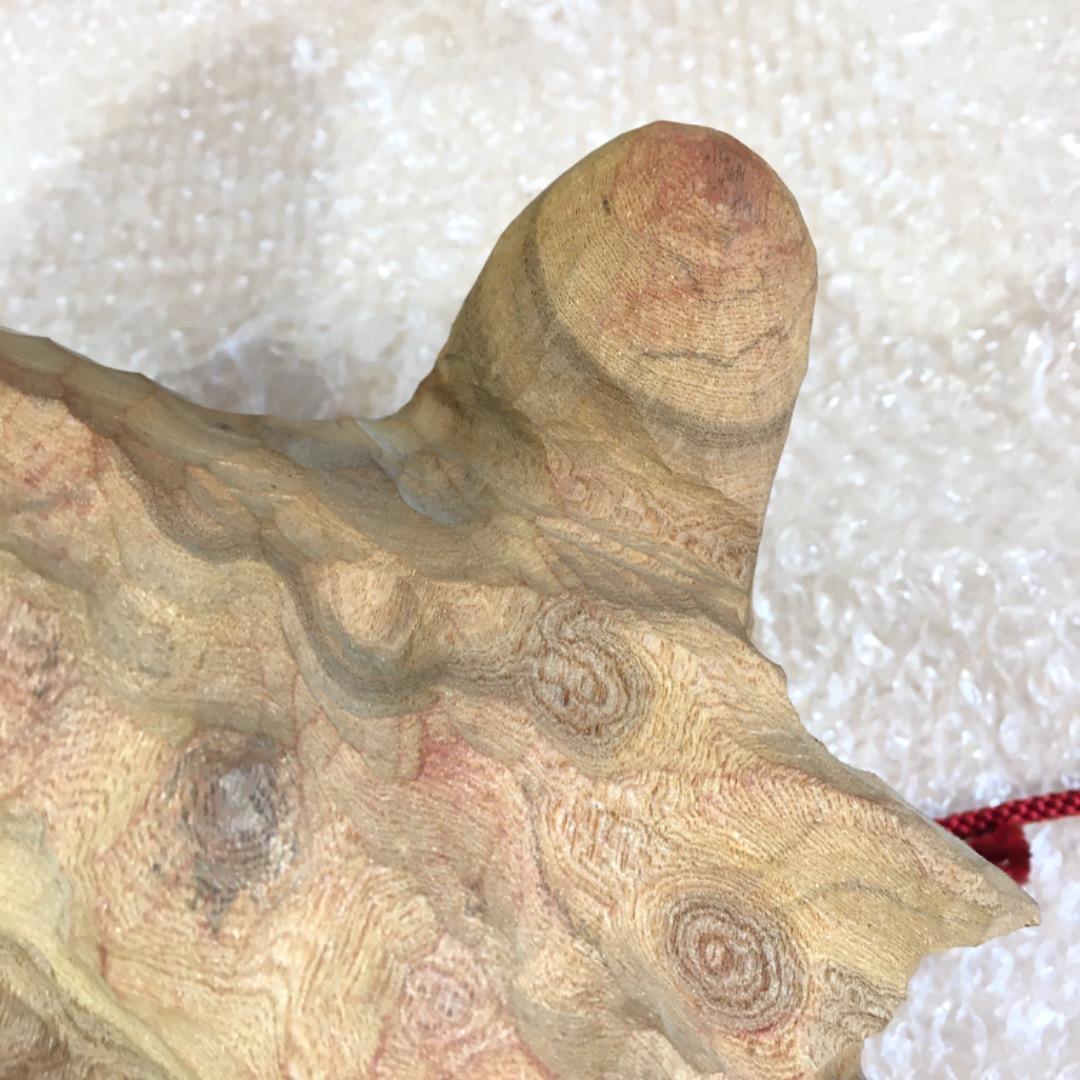 ○【世界的名工】前島秀章 酔鬼 幅34.5cm 面 木彫