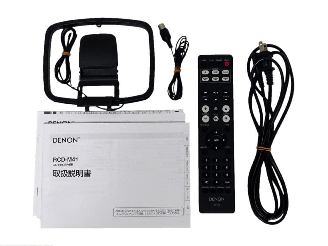 美品 DENON RCD-M41 CDレシーバー ブラック 2024年製 動作品