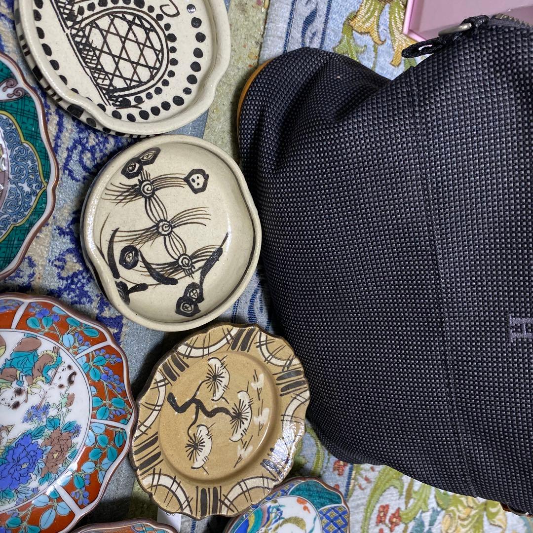 和風デザイン 陶器皿 8枚セット九谷焼き小皿