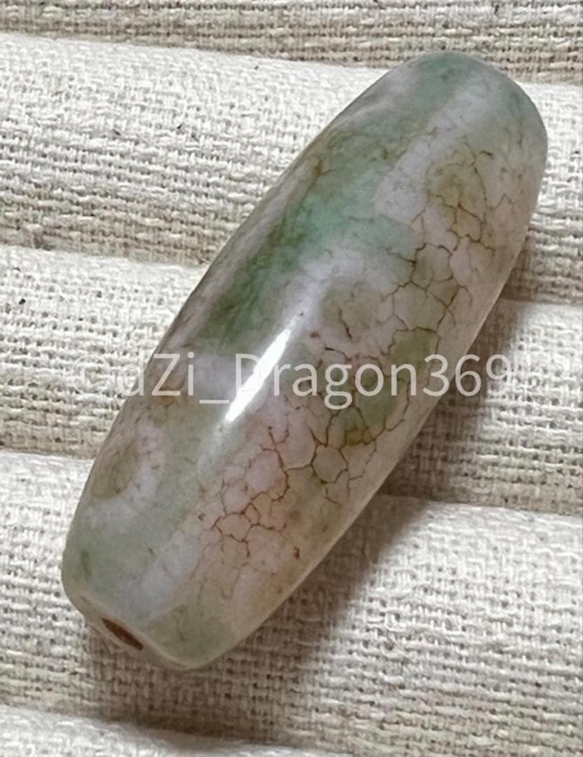 【一点のみ】dZi beadsジービーズ 西蔵 血糸龍紋 九眼天珠