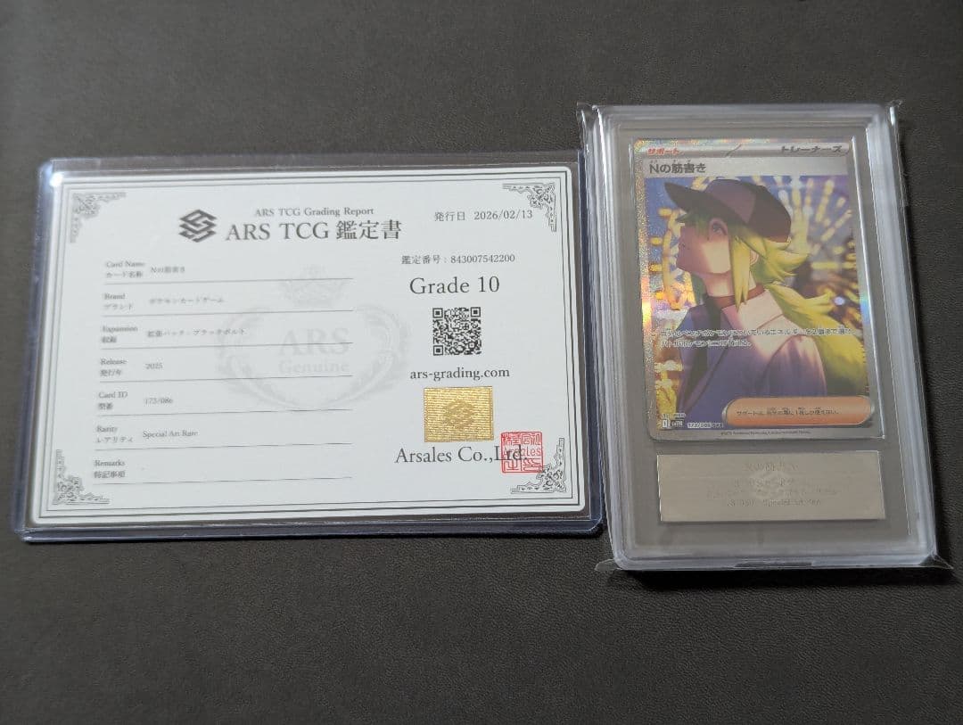 【ポケカ】ARS10 Nの筋書き SAR 鑑定書付き
