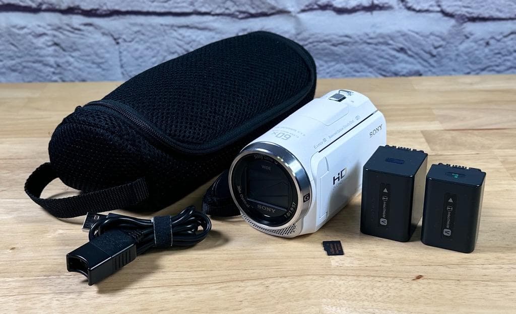 【大容量バッテリ2個・128GB付】SONY HDR-CX680 ホワイト