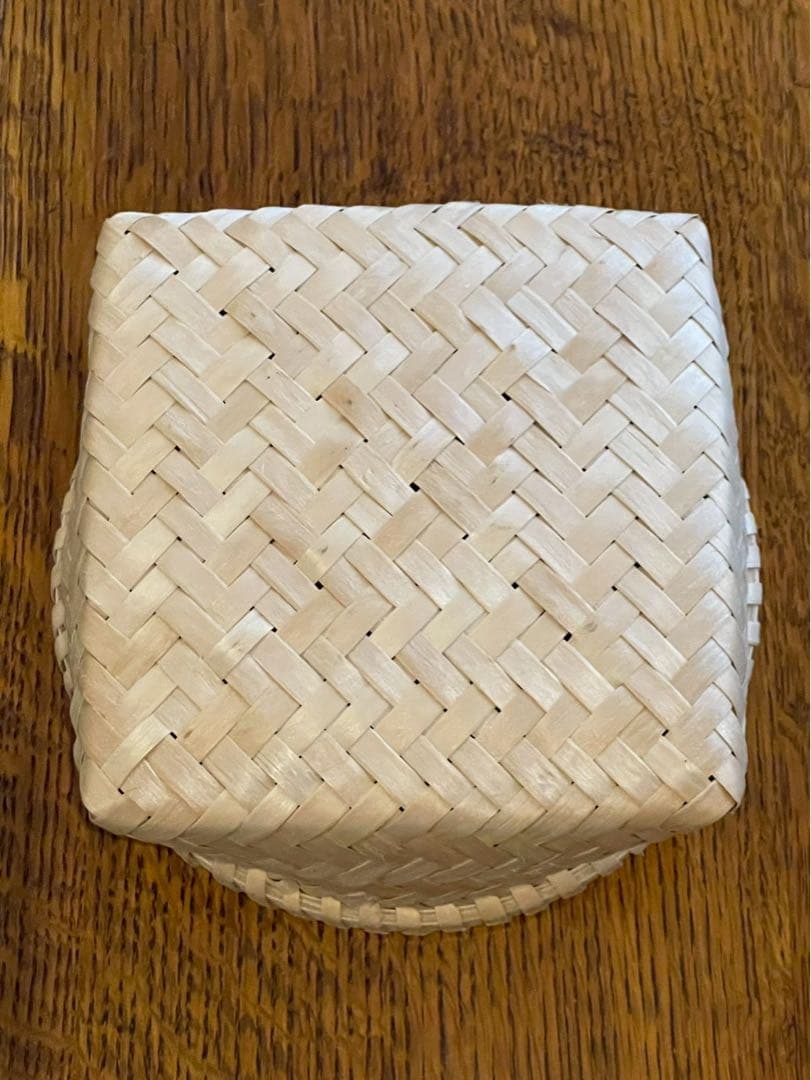 【美品】イタヤ細工 秋田イタヤカエデ かご