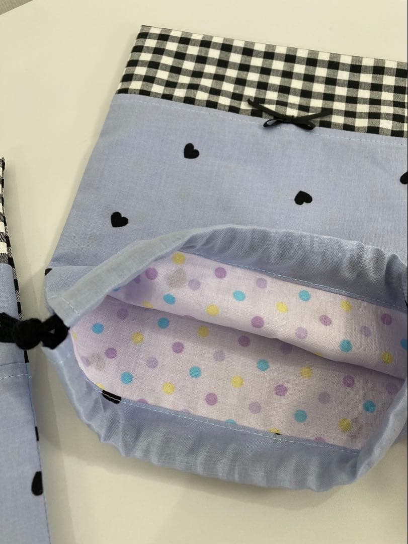 入園・入学セット★ハンドメイド（ハートブルー）