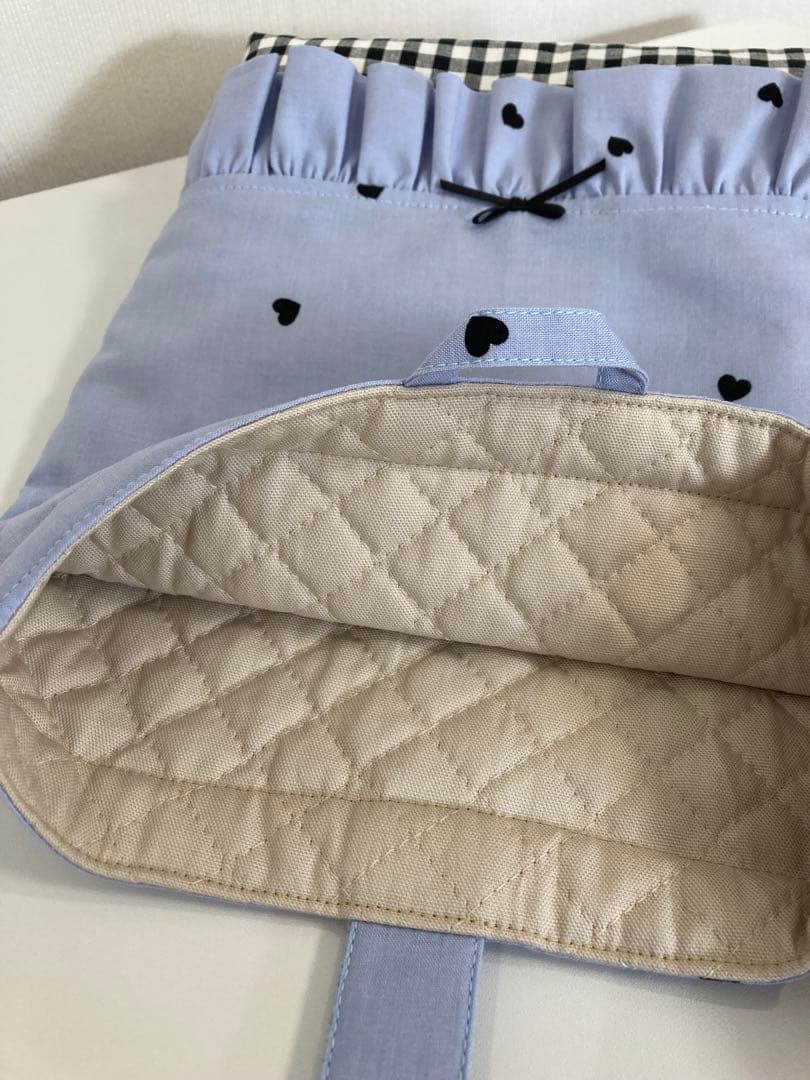 入園・入学セット★ハンドメイド（ハートブルー）