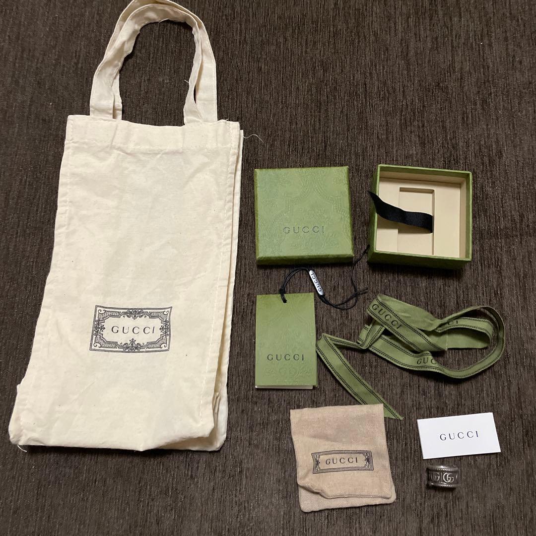 【廃盤品】16号 GUCCI シルバー925 ウロボロス GG ガーデン