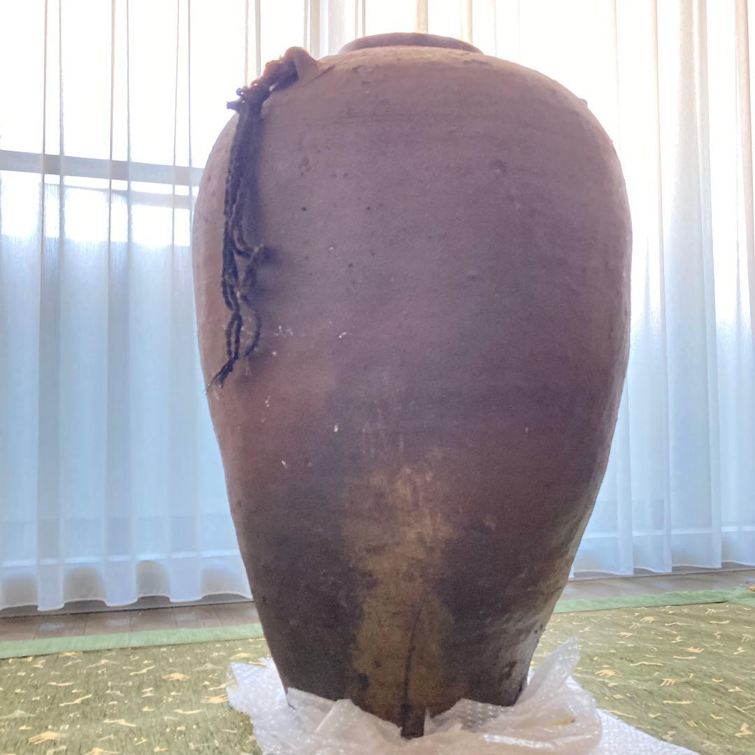 古備前　三耳大壺　陶器　室町時代