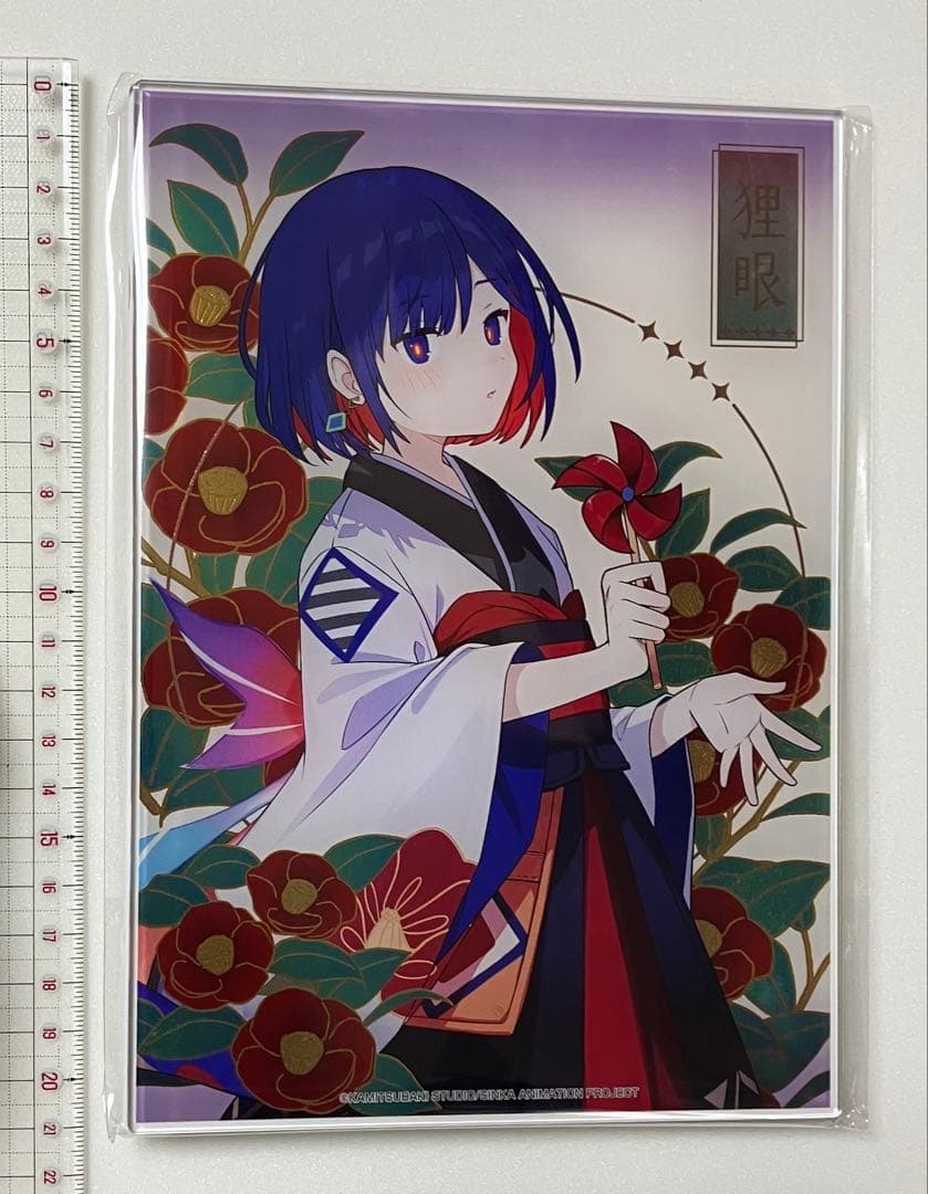 神神椿市建設中。キャラポップストア限定販売 箔入りアクリルプレート 谷置狸眼
