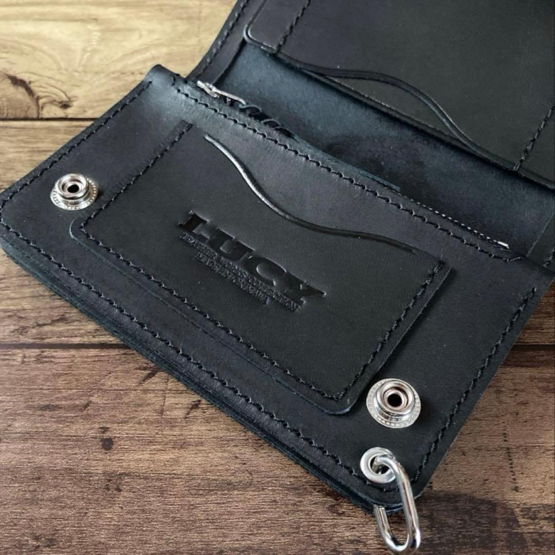 【お札を折らずに収納】トラッカーウォレット150（ミドル）3層【受注生産】