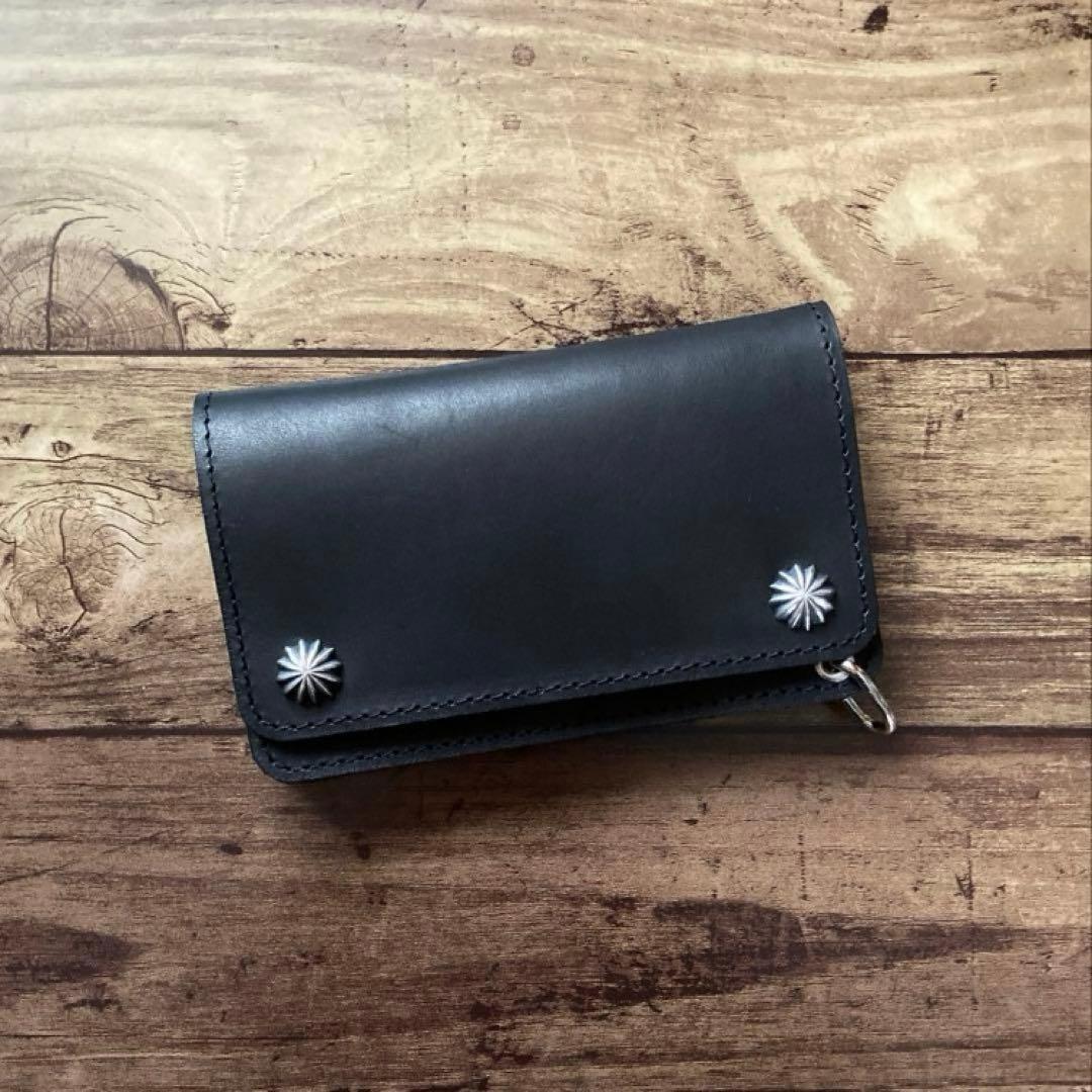 【お札を折らずに収納】トラッカーウォレット150（ミドル）3層【受注生産】