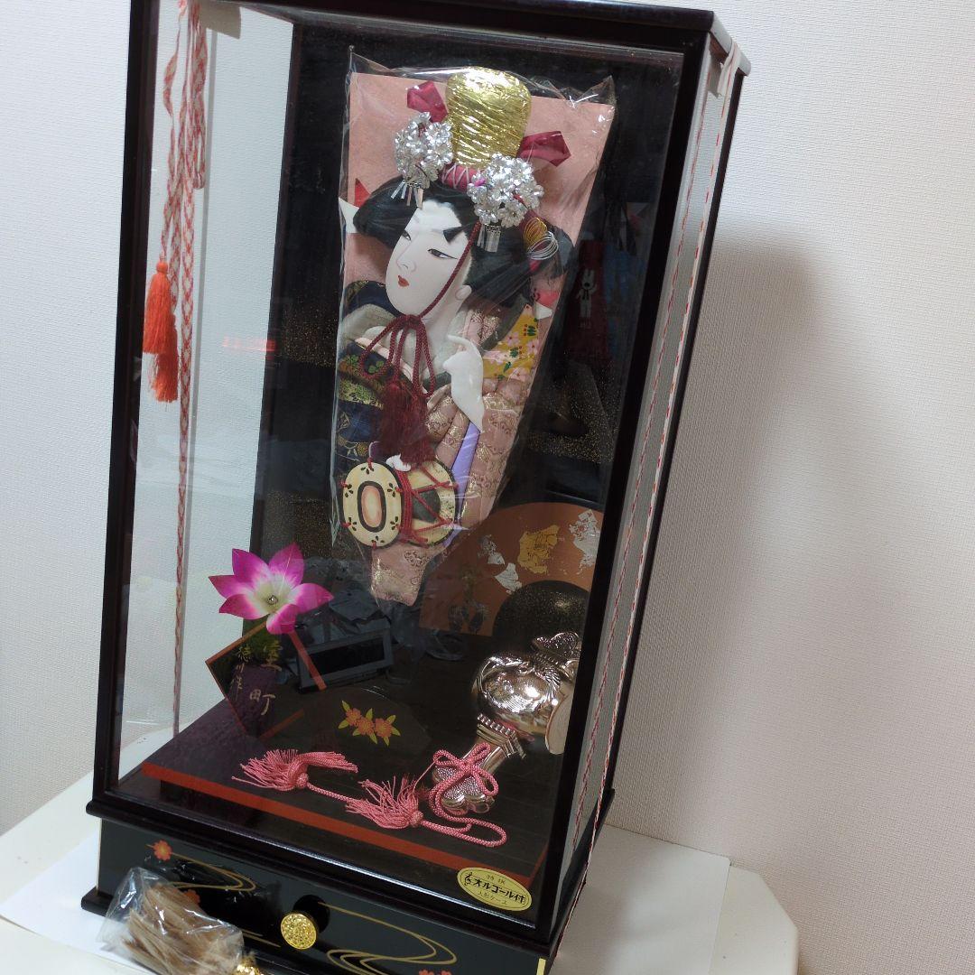 羽子板 ケース付き 徳川作