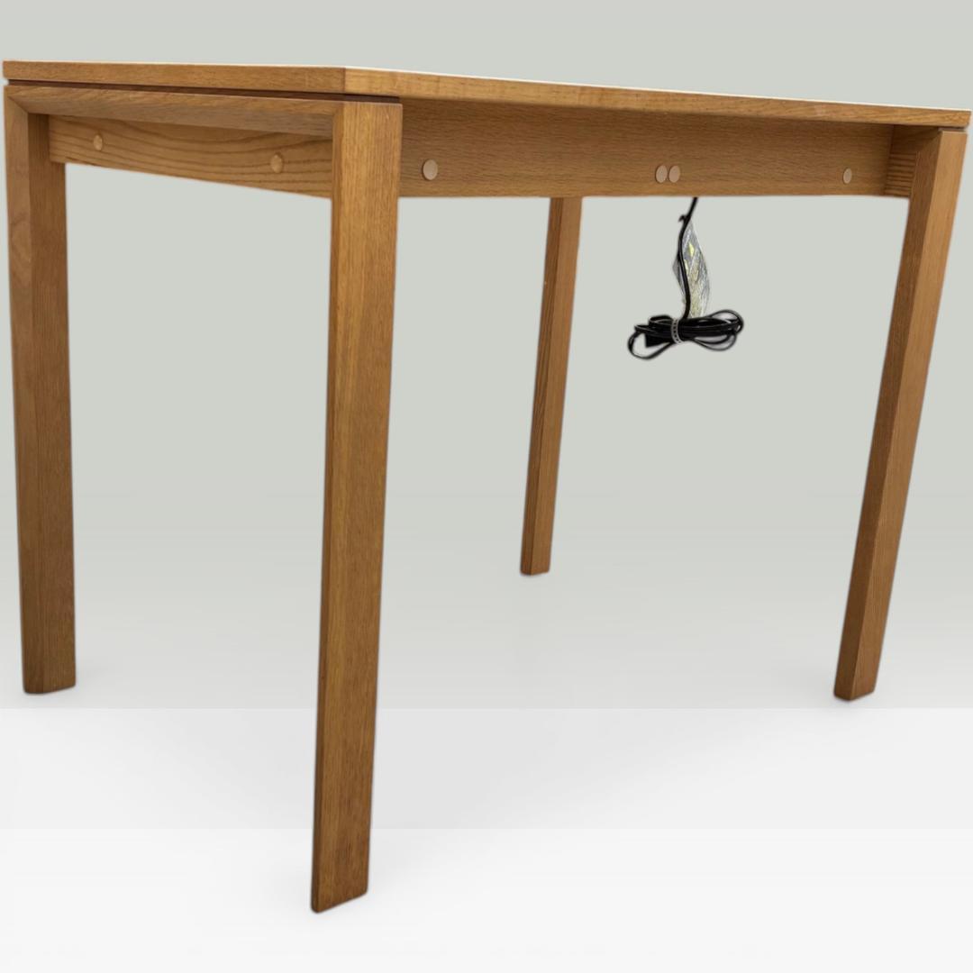 美品　カリモク　ユーティリティ　デスク 学習机　２口　コンセント付　国産　木製