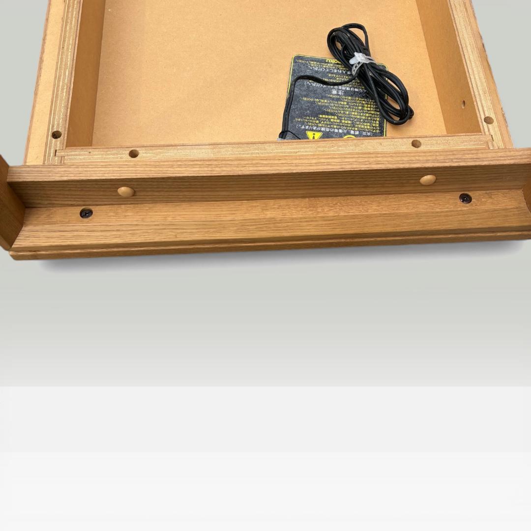 美品　カリモク　ユーティリティ　デスク 学習机　２口　コンセント付　国産　木製