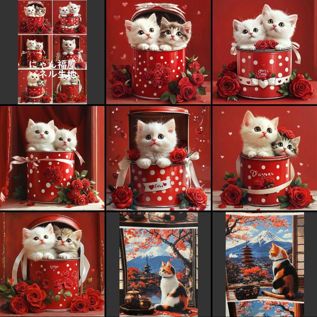 ハンドメイド　オーダー受付ページ　　♡缶入りねこちゃん　パネル♡