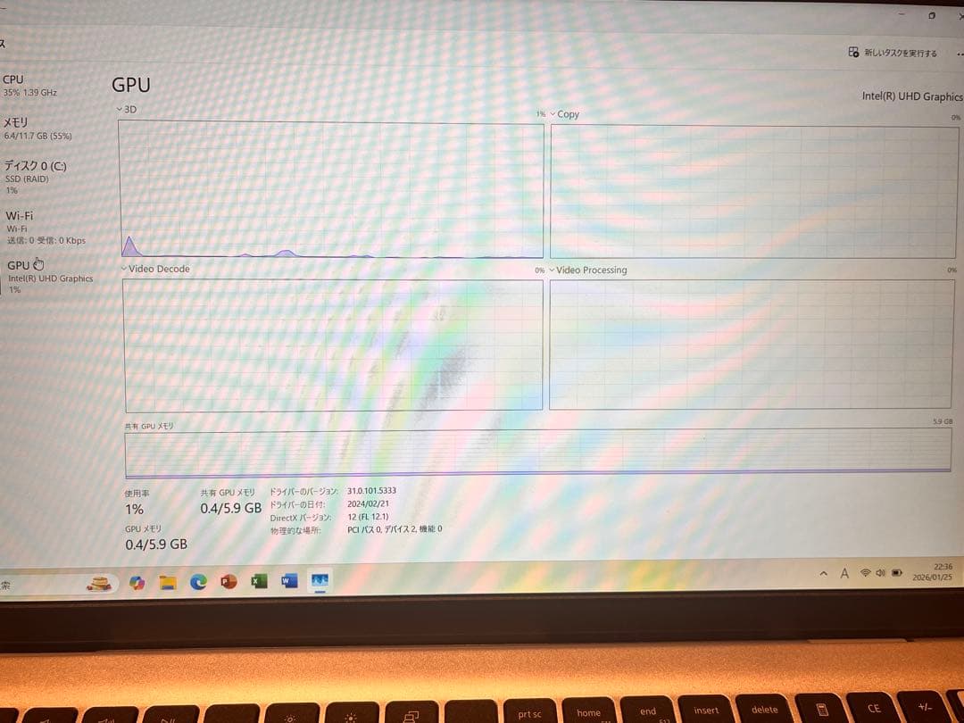 dell ノートPC 第11世代 RAM12GB ROM256GB