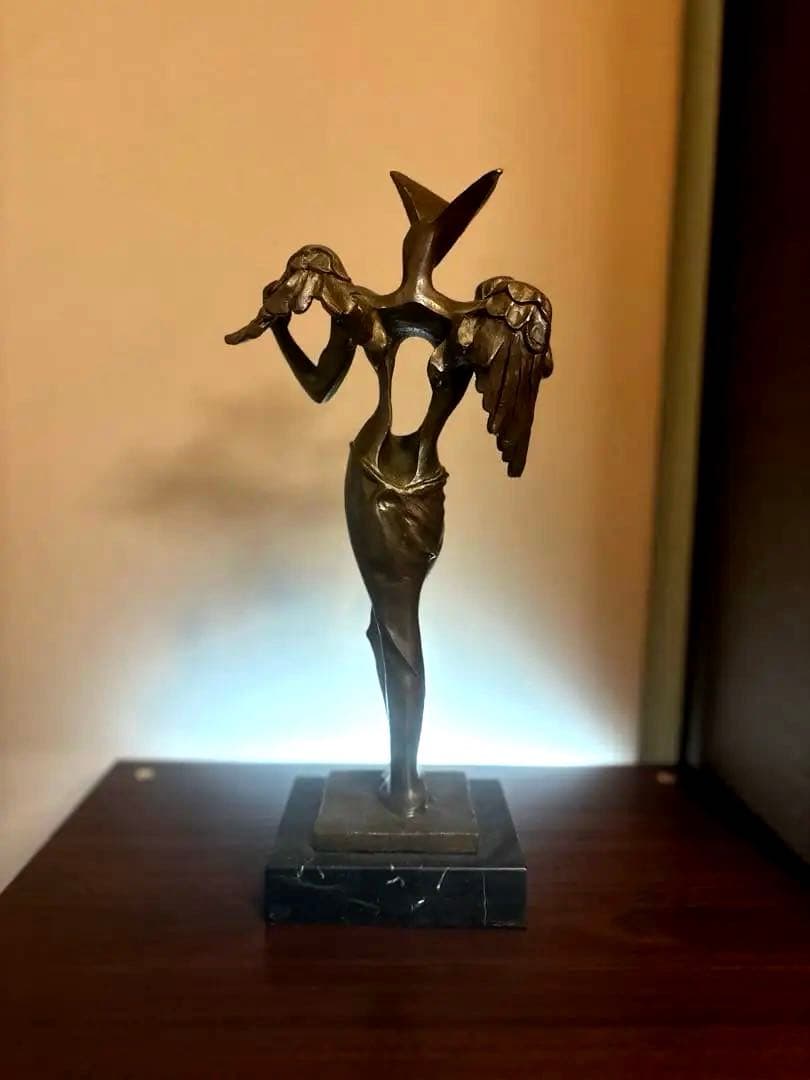 サルバドール・ダリ 超現実の天使 ブロンズ像 プロップ レプリカ 約40cm