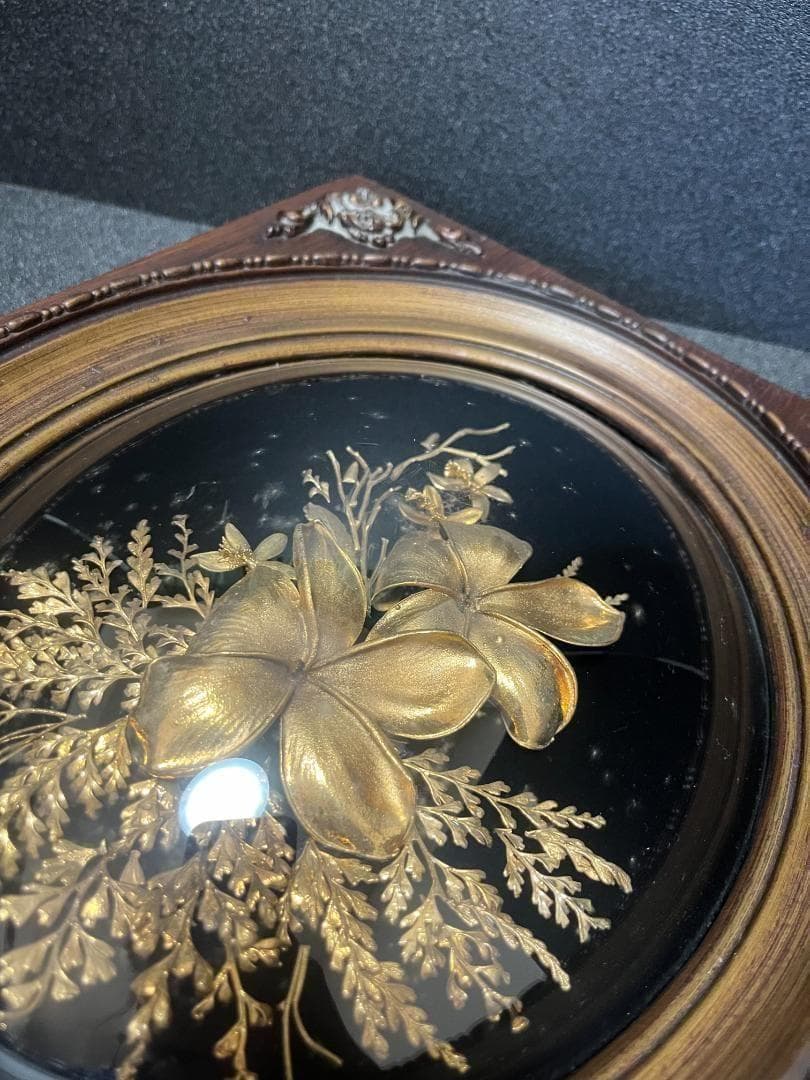 ドームアート　マウイ島　フラワーアート　ハワイ　額　壁掛　インテリア