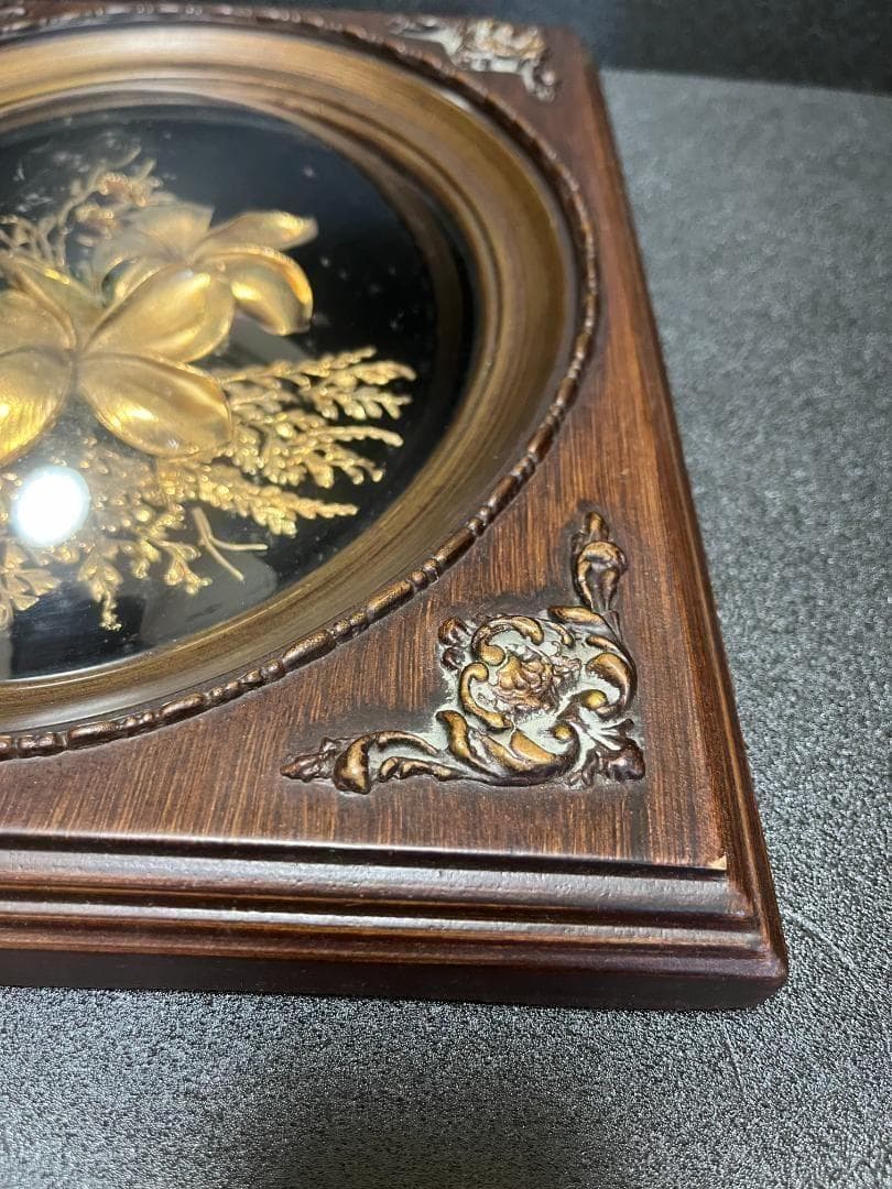 ドームアート　マウイ島　フラワーアート　ハワイ　額　壁掛　インテリア